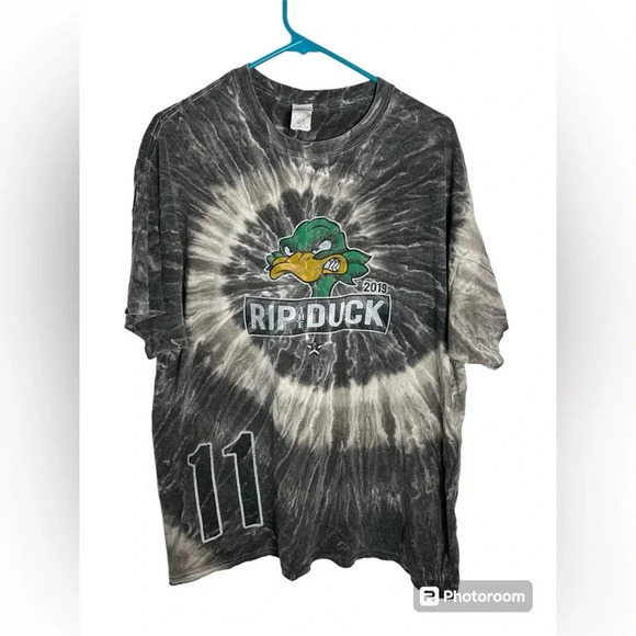 2019 Rip the Duck Gray Tie Dye T-shirt size XL - Picture 1 of 6